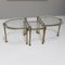 Tische aus Geschmiedeter Bronze aus geschmolzenem Glas im Stil von Lothar Klute, 1980er, 3er Set, 3er Set 2