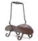 Vintage Wrought Iron and Wood Block Holder, 1950s, Image 6