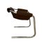 Englischer Vintage Stuhl mit Gestell aus verchromtem Metall von Geoffrey Harcourt 3
