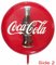 Großes doppelseitiges emailliertes Coca Cola Schild, 1960er 2