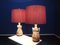 Lampade da tavolo in ceramica e ottone, Italia, anni '50, set di 2, set di 2, Immagine 4