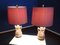 Lampade da tavolo in ceramica e ottone, Italia, anni '50, set di 2, set di 2, Immagine 2