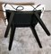 Vintage Italian Bench in Ebonized Wood and Dedar Fabric, 1958, Image 8