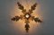 Florentine Gilded Metal Ceiling Lamp, Italy, 1960s, Image 3