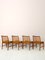 Scandinavian Teak Chairs with Padded Seats, 1960s, Set of 4 5