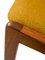 Sillas escandinavas de teca con asientos acolchados, años 60. Juego de 4, Imagen 11