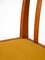 Sillas escandinavas de teca con asientos acolchados, años 60. Juego de 4, Imagen 8