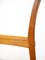 Sillas escandinavas de teca con asientos acolchados, años 60. Juego de 4, Imagen 10