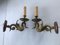 Bronze Wall Lamps, 1920s, Set of 2 1