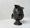 Scandinavian Art Deco Koi Fish Vase in Patinated Metal, 1930s 3