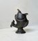 Scandinavian Art Deco Koi Fish Vase in Patinated Metal, 1930s, Image 1