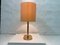 Lámpara de mesa Staff forma ovalada dorada años 80 90, años 70, Imagen 2