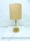Lámpara de mesa Staff forma ovalada dorada años 80 90, años 70, Imagen 11