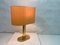Lámpara de mesa Staff forma ovalada dorada años 80 90, años 70, Imagen 3