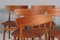 Dining Chairs in Teak and Aniline Leather by Farstrup, Denmark, 1960s, Set of 6, Image 3