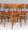 Dining Chairs in Teak and Aniline Leather by Farstrup, Denmark, 1960s, Set of 6 6