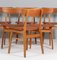 Sedie da pranzo in teak e pelle anilina di Farstrup, Danimarca, anni '60, set di 6, Immagine 6