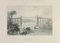 JC Armytage, The Menai Bridge, Bangor, Radierung, 1845 1