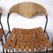 Wrought Iron, Wicker and Wood Slatted Bar Stools by Arthur Umanoff for Raymor, 1950s, Set of 2 14