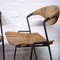 Wrought Iron, Wicker and Wood Slatted Bar Stools by Arthur Umanoff for Raymor, 1950s, Set of 2, Image 10