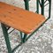 Vintage German Beer Hall Table and Benches, Set of 3 6