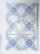 Art Deco White and Blue Flower Glazed Tiles by Le Glaive, 1920, Image 9