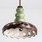 German Green and Brown Hanging Lamp in Ceramic by Pan Keramik, 1970s, Image 15