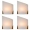 Cylinder Shaped Wall Lights in White Opaque Glass from Glashütte Limburg, 1970, Image 1