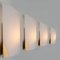 Cylinder Shaped Wall Lights in White Opaque Glass from Glashütte Limburg, 1970 8