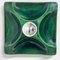 German Green Square Ceramic Wall Lights, 1970, Set of 2 8