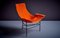 Jerry Johnson zugeschriebene Sessel aus orangefarbenem Canvas, USA, 1950er, 2er Set 10