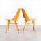 Honey Beech Dining Chairs by Radomir Hoffman for Ton, 1950s, Set of 2, Image 5
