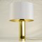 Tall Minimalist Octagonal Brass Table Lamps, 1970s, Image 2