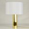 Tall Minimalist Octagonal Brass Table Lamps, 1970s, Image 3