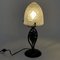 Art Deco Wrought Iron Table Lamp, 1940s 5