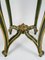 Louis XV Säulentisch aus geschnitztem, bemaltem und vergoldetem Holz 7