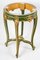 Louis XV Säulentisch aus geschnitztem, bemaltem und vergoldetem Holz 5