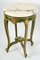 Louis XV Säulentisch aus geschnitztem, bemaltem und vergoldetem Holz 3