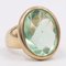 Vintage 9k Yellow Gold and Fluorite Cocktail Ring, 1970s 3