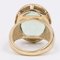 Vintage 9k Yellow Gold and Fluorite Cocktail Ring, 1970s, Image 5