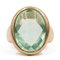 Vintage 9k Yellow Gold and Fluorite Cocktail Ring, 1970s, Image 1