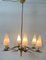 6 Light Chandelier attributed to Stilnovo, 1950s, Image 4