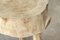 Antique French Bleached Elm Chopping Block Table, 1890, Image 3