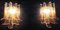 Italienische Vintage Murano Wandlampen aus Bernsteinfarbenem Glas, 1970er, 2er Set 17