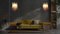 Italienische Vintage Murano Wandlampen aus Bernsteinfarbenem Glas, 1970er, 2er Set 5