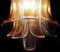 Lámparas de pared italianas vintage de Murano con pétalos de vidrio ámbar, años 70. Juego de 2, Imagen 13