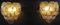 Italienische Vintage Murano Wandlampen aus Transparentem & Bernsteinfarbenem Glas, 1970, 2er Set 10