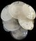 Glass Wall Sconces with 10 Alabaster White Disks, 1990s, Set of 2, Image 5