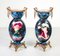 Jarrones de cerámica pintados a mano, década de 1800. Juego de 2, Imagen 1