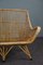 Mid-Century Dutch Rattan Bench, 1950 6